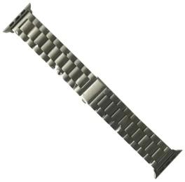 Ремінець для смарт-годинника Infinity 3-Bead Metal Band для Apple Watch 38/40 mm Silver