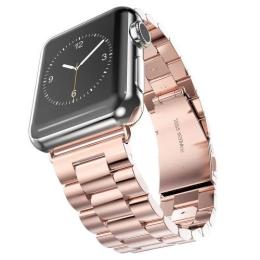 Ремінець для смарт-годинника Infinity 3-Bead Metal Band для Apple Watch 42/44mm Rose Gold