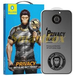 Захисне скло Blueo Full Cover Anti-Peep Glass Privasy NPB14 for iPhone 16/15 Black
