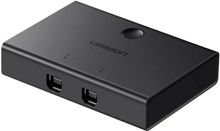 Сплітер Ugreen KVM switch 1x USB 2.0  -  2x USB Type B splitter for two computers Black (30345)