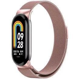Ремінець для фітнес-браслету EpiK Milanese Loop New Design для Xiaomi Mi Band 8/9/10 Rose Pink