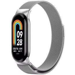 Ремінець для фітнес-браслету EpiK Milanese Loop New Design для Xiaomi Mi Band 8/9/10 Silver