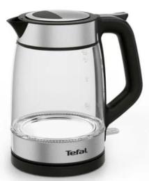 Електрочайник Tefal Glass Kettle KI605B30 Black Silver