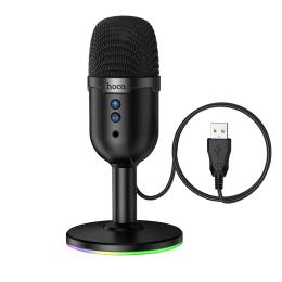 Мікрофон Hoco L25 Bright (USB-A) Black (6942007673792)