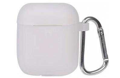 Чохол для навушників Infinity NN AirPods 1/2 Silicone Case New with Carbine Transparent