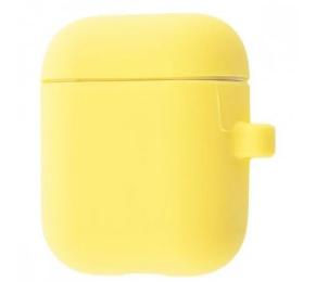 Чохол для навушників Infinity NN AirPods 1/2 Silicone Case New with Carbine Yellow