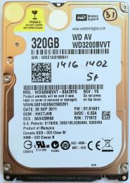 HDD диск WD (WD3200BVVT) Refurbished 320GB Відновлений