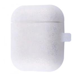 Чохол для навушників Infinity NN AirPods 1/2 Slim Silicone Case with Carbine Silver White