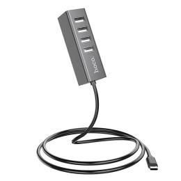 USB-хаб Hoco HB1 Gray