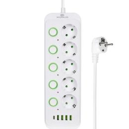 Мережевий фільтр XoKo XK-SP-5-2-1-WH White