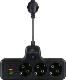 Мережевий фільтр XoKo XK-SPW-3-2-1-BK Black