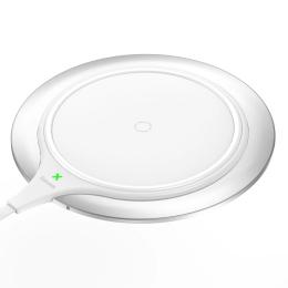 Бездротовий зарядний пристрій Baseus Metal Wireless Charger Silver White (WXJS-S2)