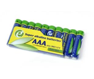 Батарейка EnerGenie Super Alkaline Shrink AAA/LR03 10 шт (EG-BA-AAASA-01)