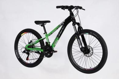 Велосипед SPACE AL 24 PHAETON DD FR рама-11 2026 Green Black (OPS-SP-24-070)