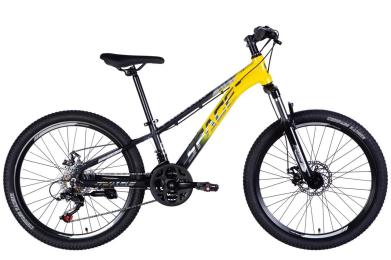Велосипед SPACE AL 24 PHAETON DD FR рама-11 2026 Gray Yellow (OPS-SP-24-074)