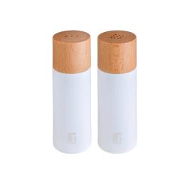 Набір ємностей для спецій Bergner Naturally 2 предмета (BG-48518-WH) White