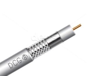 Коаксіальний кабель DCG RG-6 100м = 1бхт White