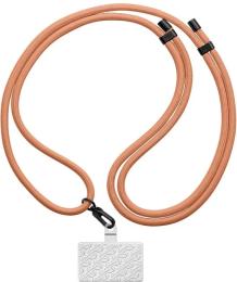 Ремінець для смартфона ArmorStandart Rope Black with Clear holder Peach (ARM76097)