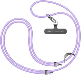 Ремінець для смартфона ArmorStandart Silicone Rope Titanium Violet with Grey holder (ARM76274)