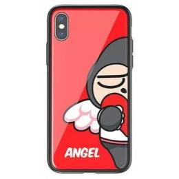 Чохол-накладка Joyroom Silicon Glass Adoonga Series для iPhone X Picture Angel