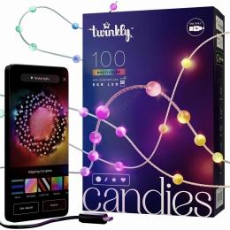 Гірлянда Twinkly Smart LED Candies Pearl RGB 100 IP20, 6м (TWKP100RGB-G)