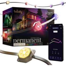 Гірлянда Twinkly Permanent Light RGB 72 IP65 (TWPL072STP-TEU)