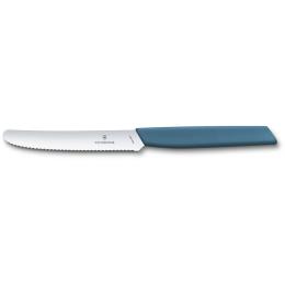 Кухонний ніж VICTORINOX Swiss Modern TomatoSausage () 11см Cyan (6.9006.11W2)