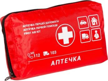 Аптечка Poputchik 02-001-М Red автомобільна