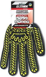 Рукавички робочі Stark Корона-280 р.10 Black Yellow уп.10 пар (510561102.10)