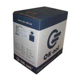 Вита пара OK-Net FTP 305м cat.5e patch (F/UTP-cat.5Е-SL patch) (КГППЭ-ВП (100) 4 * 2 * AWG26/7)
