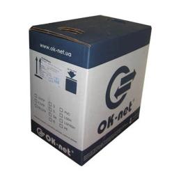Вита пара OK-Net UTP 305м cat.5e патч (U/UTP-cat.5E-SL patch) (КГПП-ВП (100) 4 * 2 * AWG26/7)