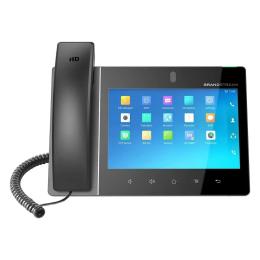 Grandstream GXV3480 desktop video phone,8 1280x800 capacitive touch screen IPS LCD, 16 lines with up to 16 SIP accounts, tiltable 2 mega-pixel CMOS