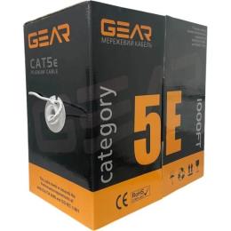 Вита пара Gear UTP cat.5e CCA 4 * 2 * 0.50 PVC 305м Gray (GEC-UTPCCA050305)