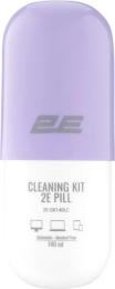 Набір для чищення 2E PILL для оргтехніки (рідина 140 мл + серветка 20 см) White Lilac (2E-SK140LC)