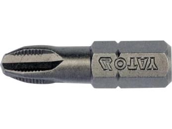 Насадка викруткова YATO : Philips PН3 x 25 мм. HEX 1/4. 10 (Уп/Шт.) 25/200