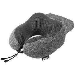 Туристична подушка Hoco HX70 slow rebound memory foam U-shaped pillow Gray (6942007664677)