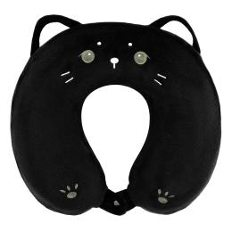 Туристична подушка Ardesto Travel Cat 30х30см Black (ART3033NEP)
