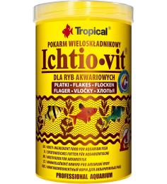 Корм Tropical Ichtio-Vit для всіх акваріумних риб пластівці 200 г/1 л (77006)