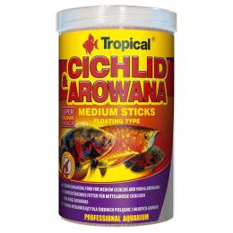 Корм Tropical Cichlid Arowana Medium Sticks для мясоїдних цихлід палички 360 г (63526)