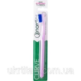 Зубна щітка Nordics 6580 Expert Curve Ultra Soft Blue Pink (3800501908495)