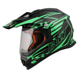 Мотошолом FORTE BLD-819-6, M Black Green