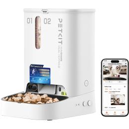 Розумна годівниця для тварин Petkit YUMSHARE DUAL-HOPPER 2 with Cam White (P592)