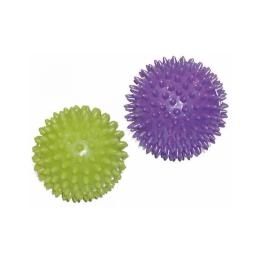 Масажний мяч Toorx PVC 7,5 см Verde та 9 см Viola Набір 2 шт AHF-001 (932097)