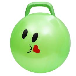 Мяч для фітнесу Bambi Смайл MS 4856(Green) 45 см, з ручкою