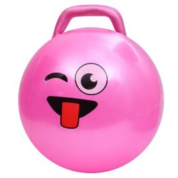 Мяч для фітнесу Bambi Смайл MS 4856(Pink) 45 см, з ручкою