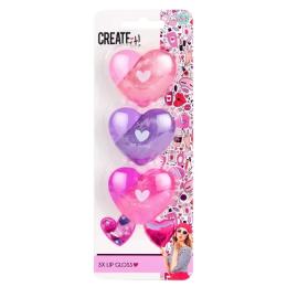 Набір дитячої косметики Create it! LOVE Сердечка 3 бальзами для губ (84596)