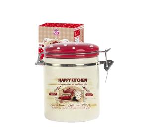 Ємність для сипучих продуктів S&amp;T Happy Kitchen 629-11 d-9,5 см, h-11 см, 0,75 л