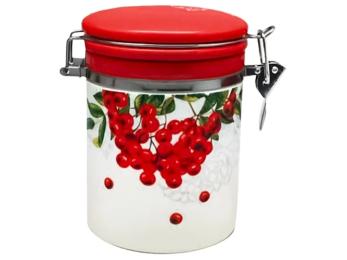 Ємність для сипучих продуктів S&amp;T Калина червона 629-14 d-9,5 см, h-11 см, 0,75 л