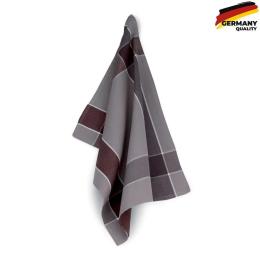 Кухонний рушник KELA Henrik Streifen 12298 Brown 50x70 см, клітинка