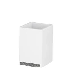 Стакан для зубних щіток KELA Cube 7х7х11 см White (23692)